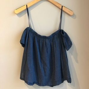 Anthropologie Cloth & Stone Off-the-Shoulder Top